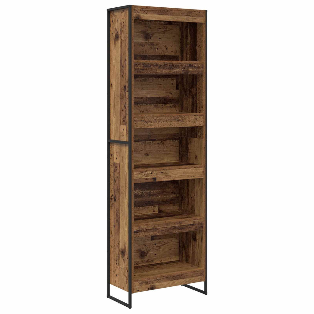 vidaXL Bücherregal 2 pcs Altholz 60 x 30 x 189,5 cm Holzwerkstoff