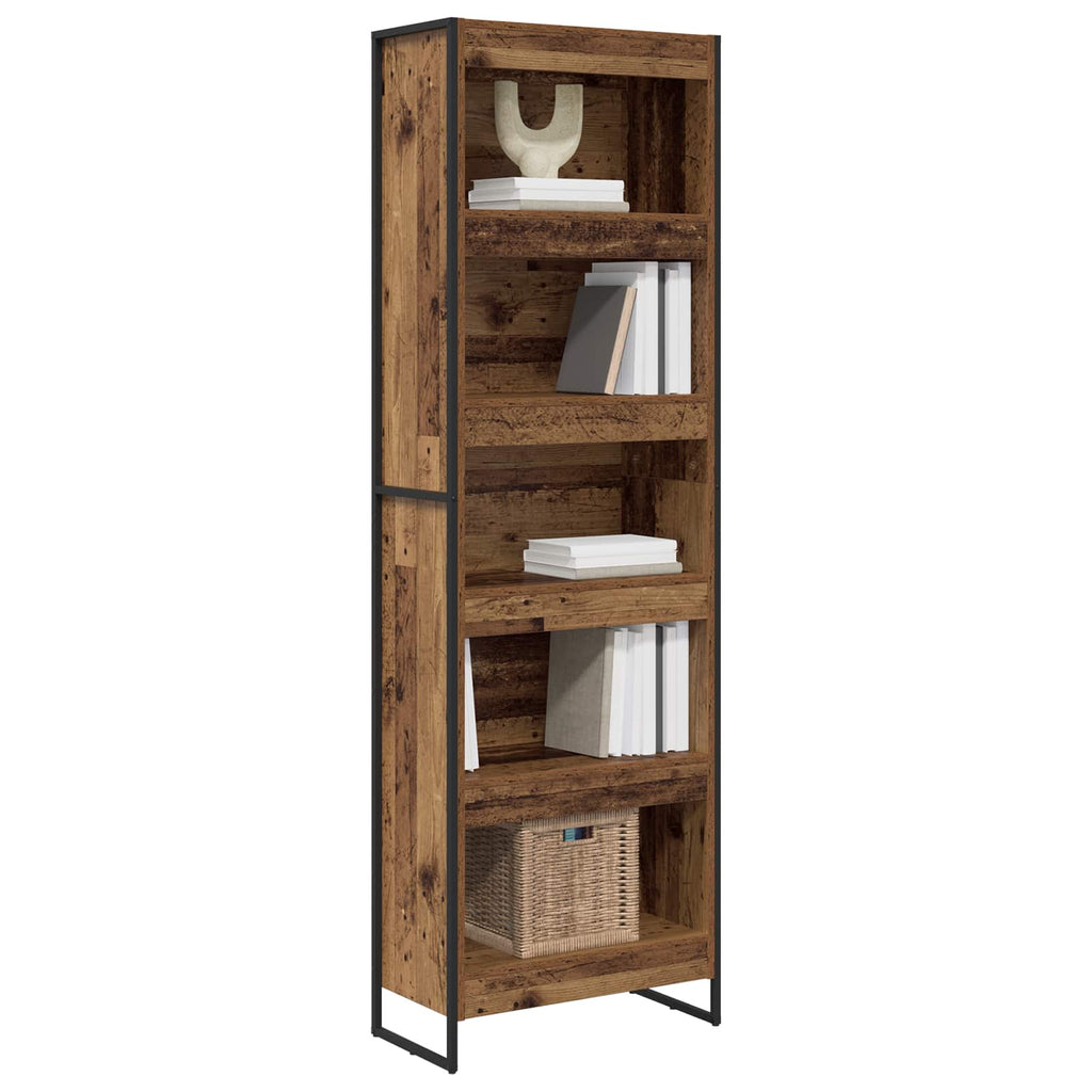 vidaXL Bücherregal 2 pcs Altholz 60 x 30 x 189,5 cm Holzwerkstoff
