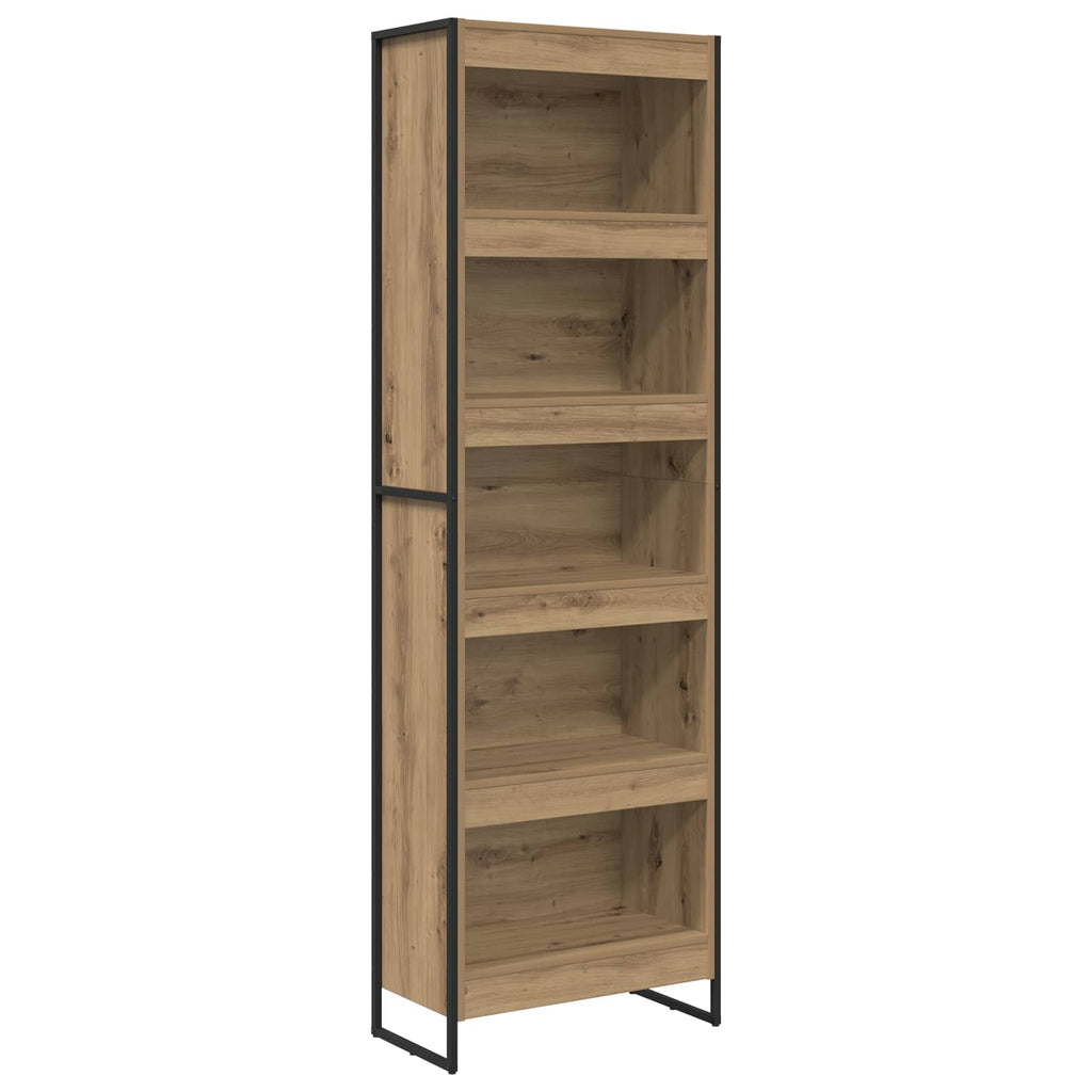 vidaXL Bücherregal 2 pcs Kunsthandwerk Eiche 60 x 30 x 189,5 cm
