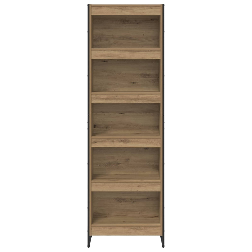 vidaXL Bücherregal 2 pcs Kunsthandwerk Eiche 60 x 30 x 189,5 cm