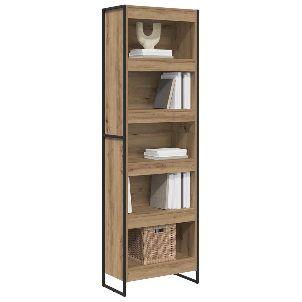vidaXL Bücherregal 2 pcs Kunsthandwerk Eiche 60 x 30 x 189,5 cm