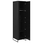 vidaXL Warderobe Schwarz Eichen-Optik 50 x 50 x 200 cm Holzwerkstoff