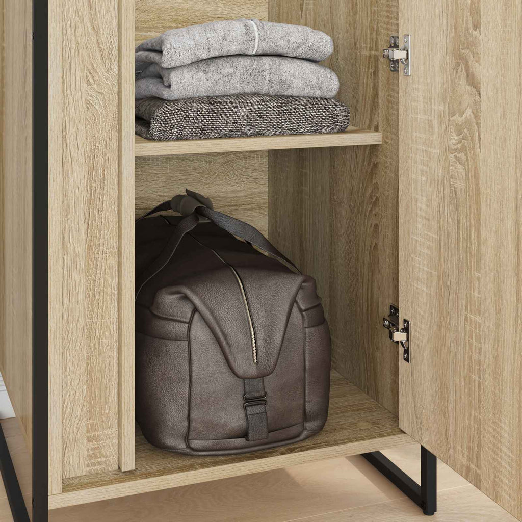 vidaXL Warderobe mit Speicher Sonoma 50 x 50 x 200 cm Holzwerkstoff