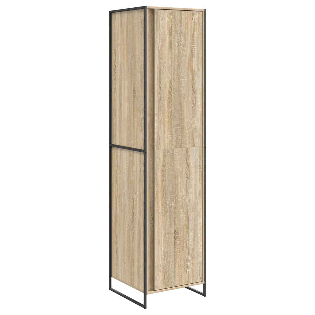 vidaXL Warderobe mit Speicher Sonoma 50 x 50 x 200 cm Holzwerkstoff