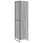 vidaXL Warderobe mit Tür Graues Sonoma 50 x 50 x 200 cm Holzwerkstoff