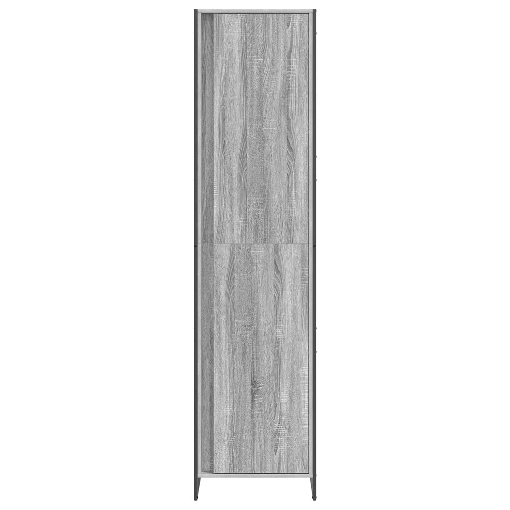 vidaXL Warderobe mit Tür Graues Sonoma 50 x 50 x 200 cm Holzwerkstoff