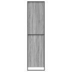 vidaXL Warderobe mit Tür Graues Sonoma 50 x 50 x 200 cm Holzwerkstoff