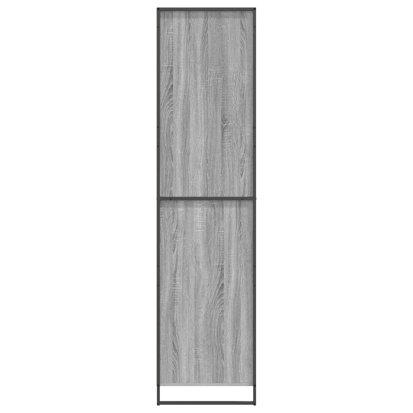vidaXL Warderobe mit Tür Graues Sonoma 50 x 50 x 200 cm Holzwerkstoff