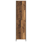 vidaXL Warderobe mit Speicher Altholz 50 x 50 x 200 cm Holzwerkstoff