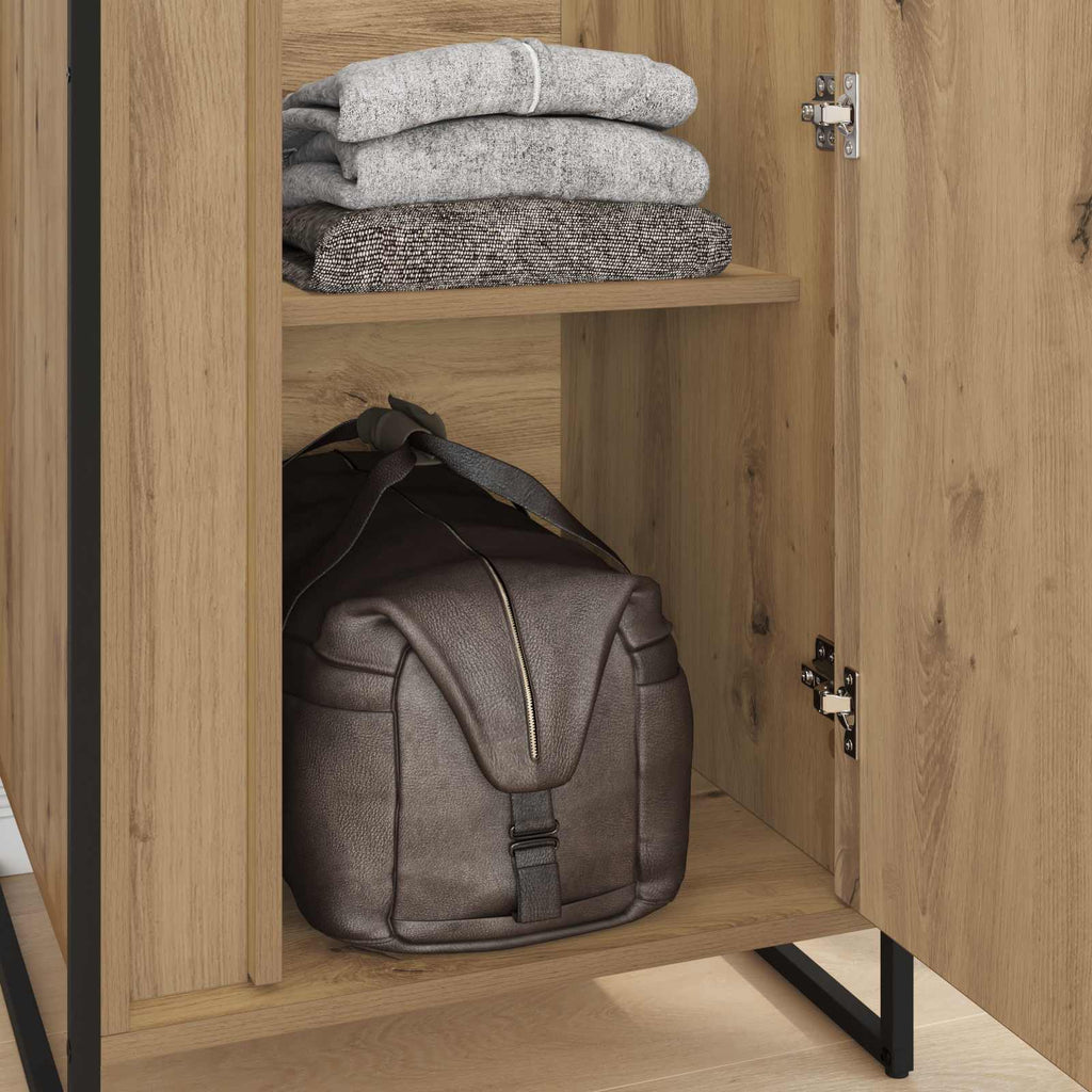 vidaXL Warderobe Kunsthandwerk Eiche 50 x 50 x 200 cm Holzwerkstoff
