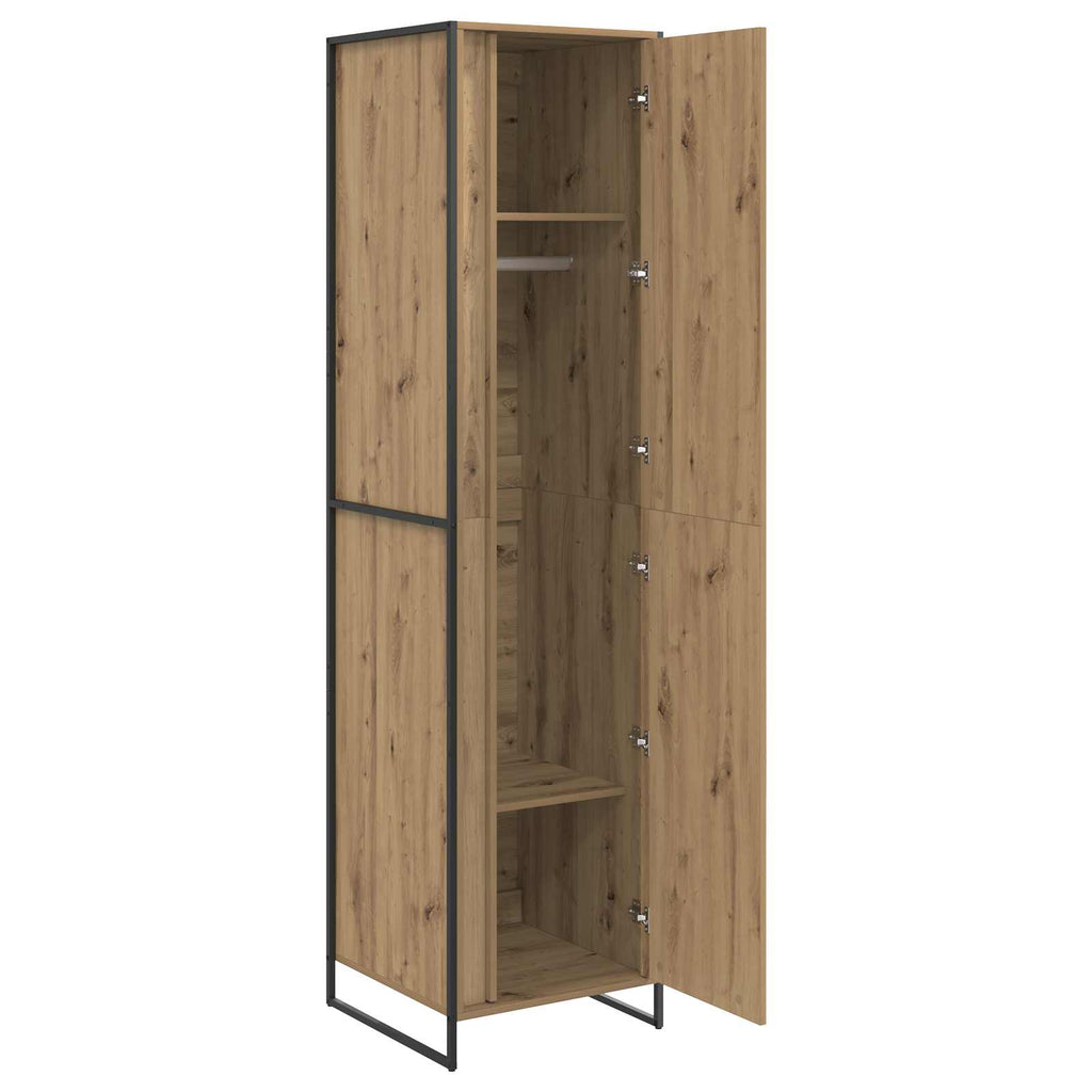 vidaXL Warderobe Kunsthandwerk Eiche 50 x 50 x 200 cm Holzwerkstoff