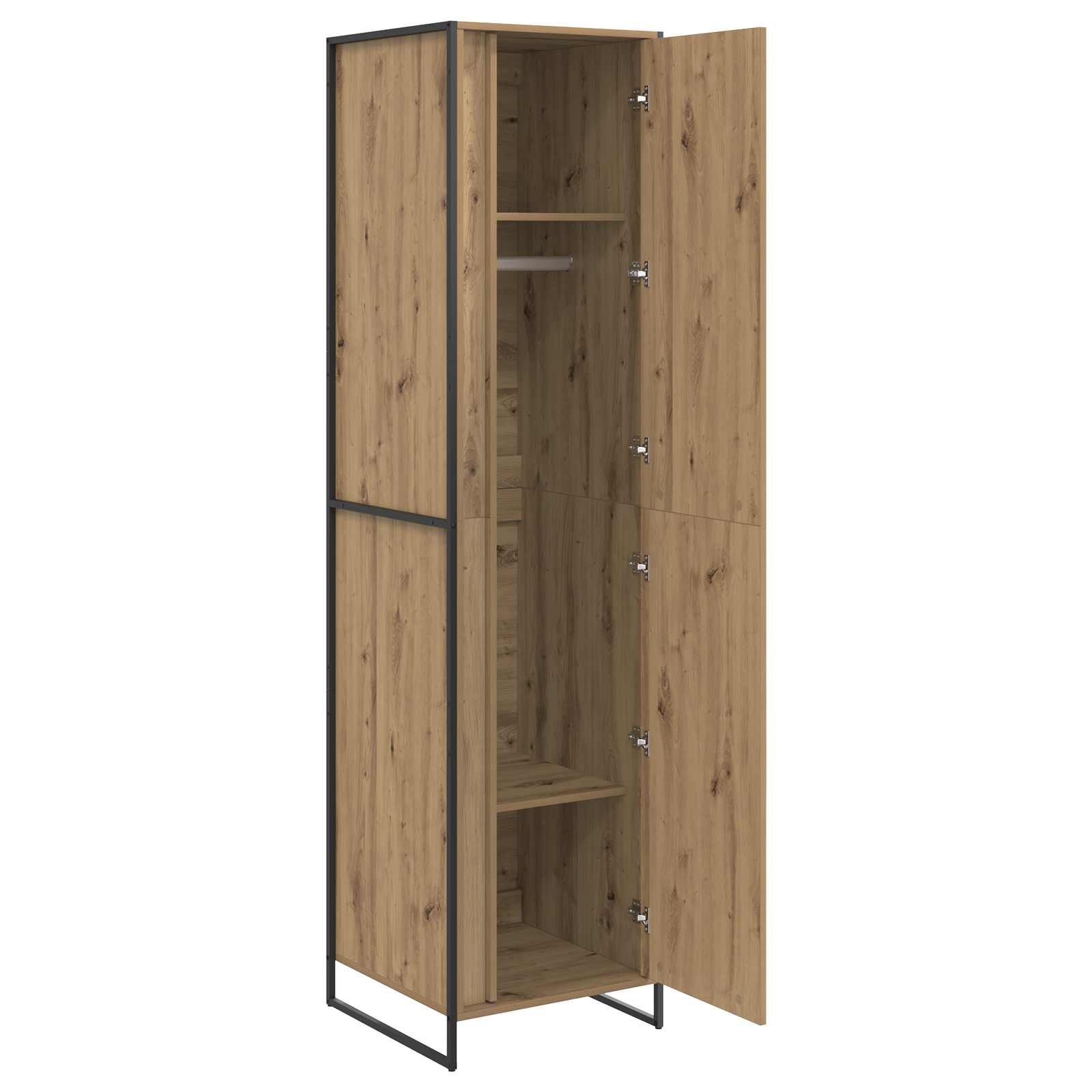 vidaXL Warderobe Kunsthandwerk Eiche 50 x 50 x 200 cm Holzwerkstoff