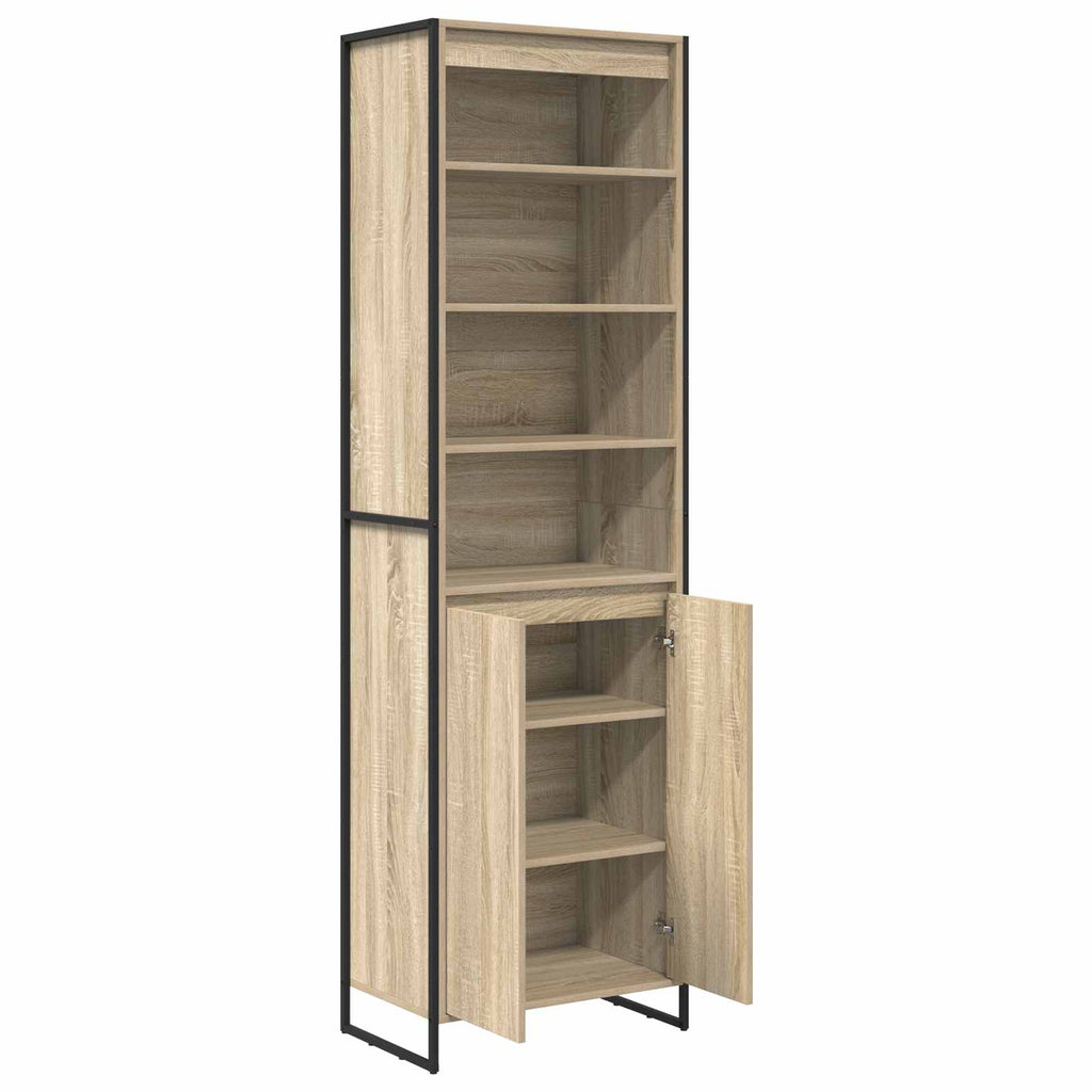 vidaXL Hohe Schränke Sonoma 60 x 36 x 200 cm Holzwerkstoff