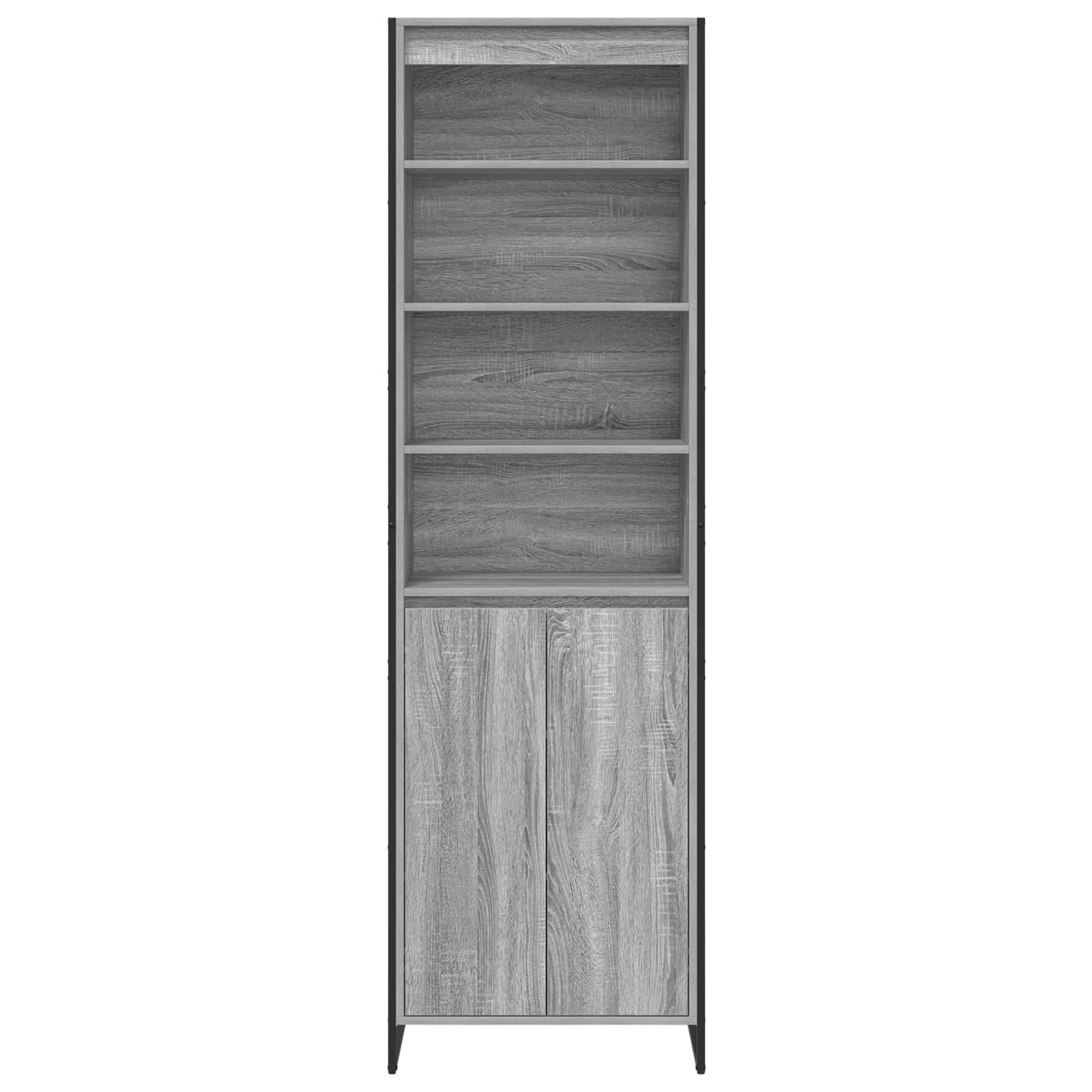 vidaXL Hohe Schränke Graues Sonoma 60 x 36 x 200 cm Holzwerkstoff