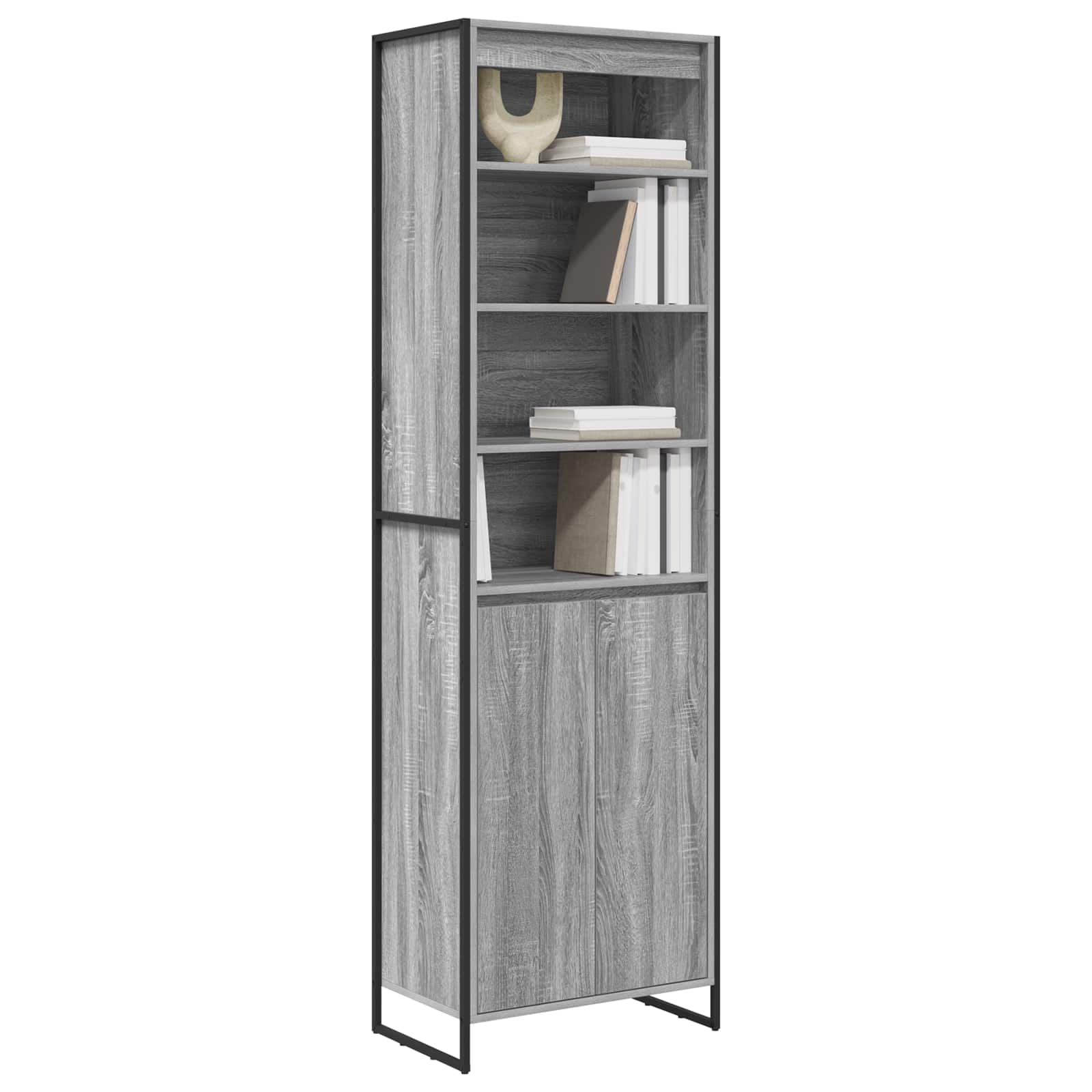 vidaXL Hohe Schränke Graues Sonoma 60 x 36 x 200 cm Holzwerkstoff