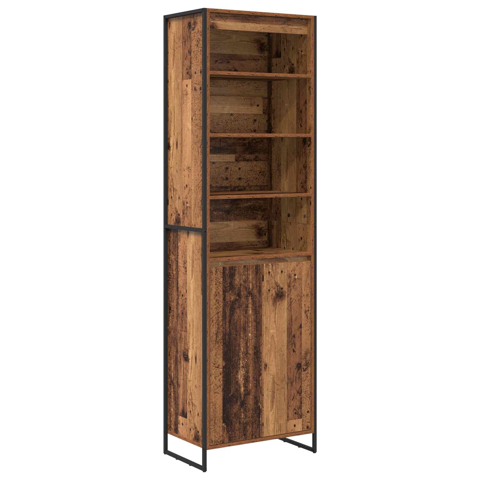 vidaXL Hohe Schränke Altholz 60 x 36 x 200 cm Holzwerkstoff