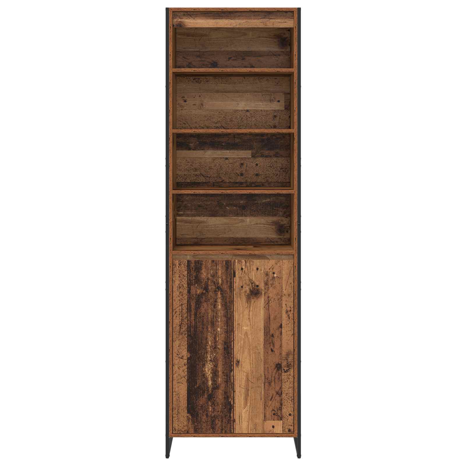 vidaXL Hohe Schränke Altholz 60 x 36 x 200 cm Holzwerkstoff