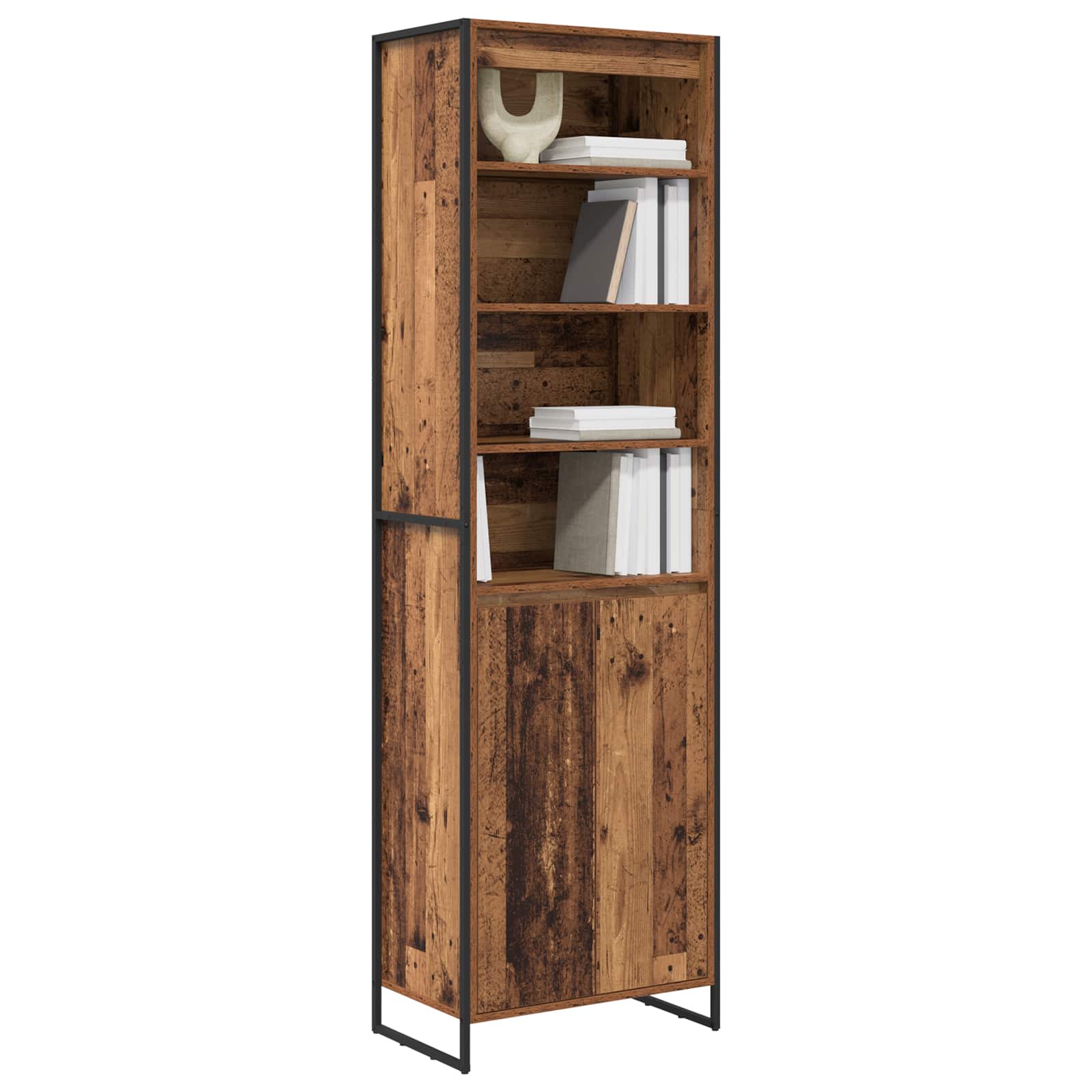 vidaXL Hohe Schränke Altholz 60 x 36 x 200 cm Holzwerkstoff