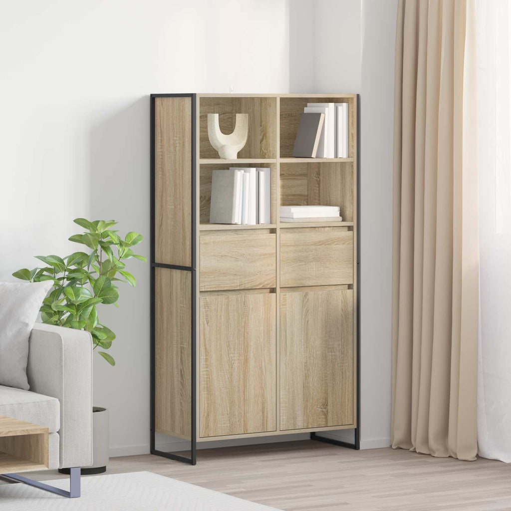 vidaXL Sideboard 2 pcs Sonoma 81 x 36 x 150.5 cm Holzwerkstoff