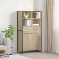 vidaXL Sideboard 2 pcs Sonoma 81 x 36 x 150.5 cm Holzwerkstoff
