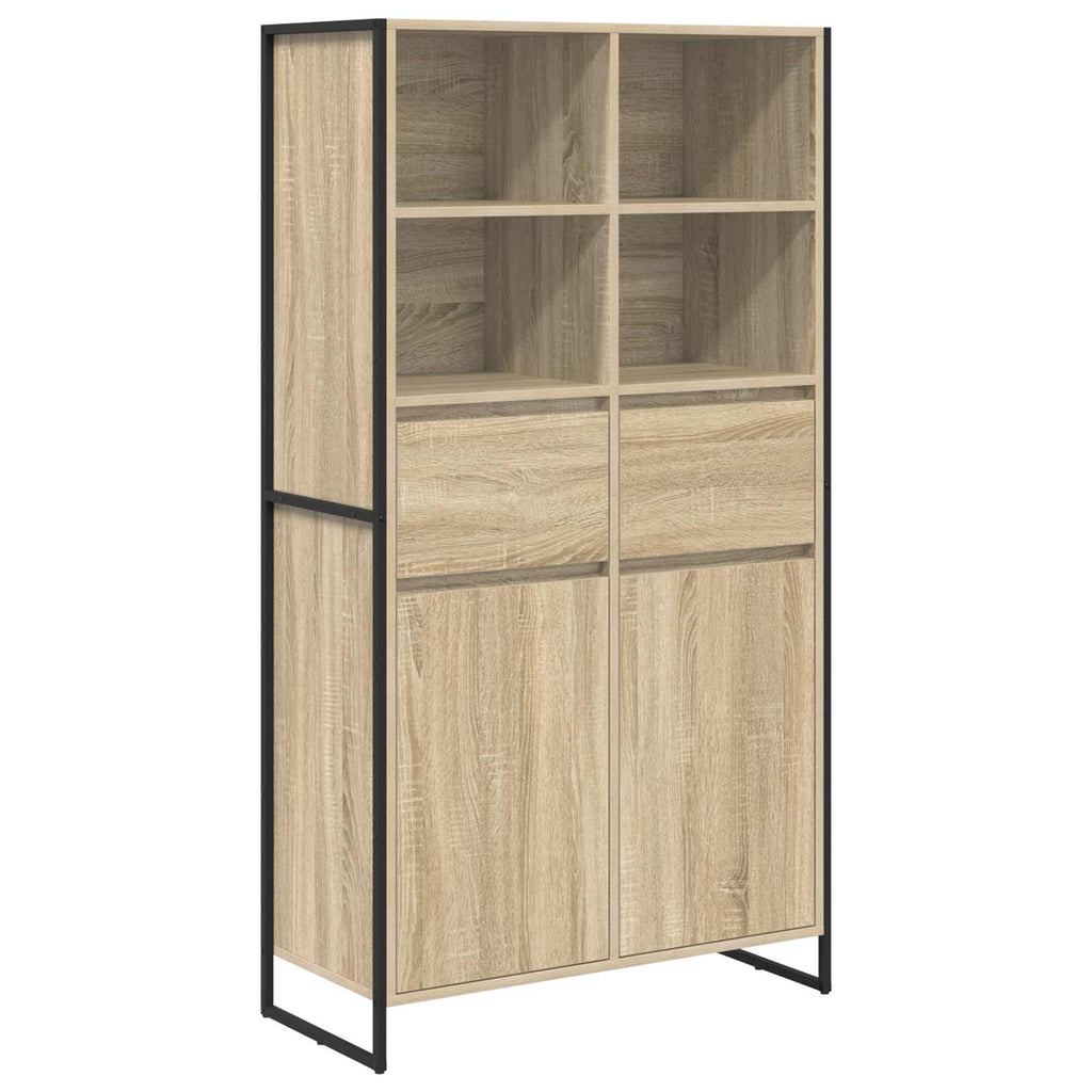 vidaXL Sideboard 2 pcs Sonoma 81 x 36 x 150.5 cm Holzwerkstoff