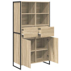 vidaXL Sideboard 2 pcs Sonoma 81 x 36 x 150.5 cm Holzwerkstoff