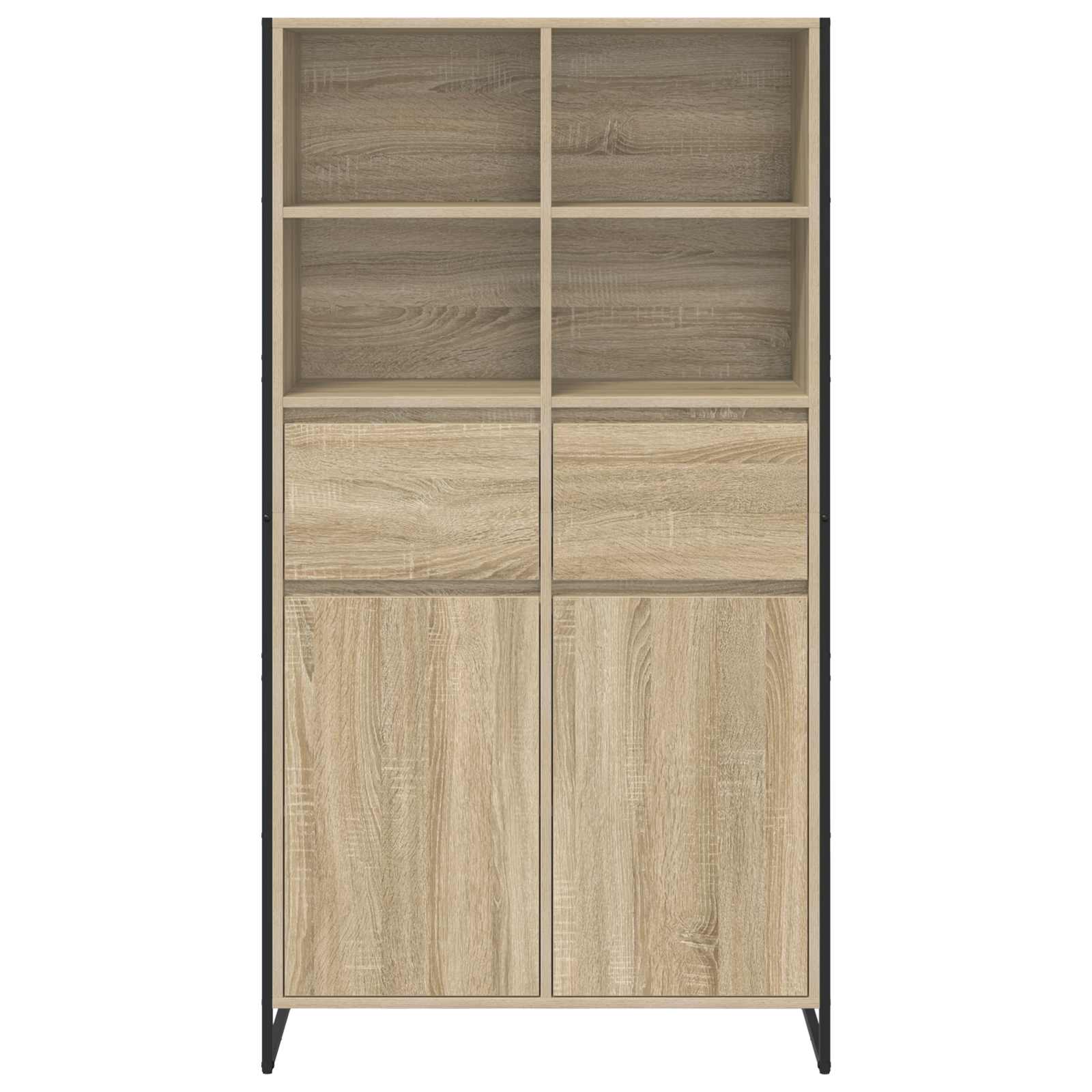 vidaXL Sideboard 2 pcs Sonoma 81 x 36 x 150.5 cm Holzwerkstoff