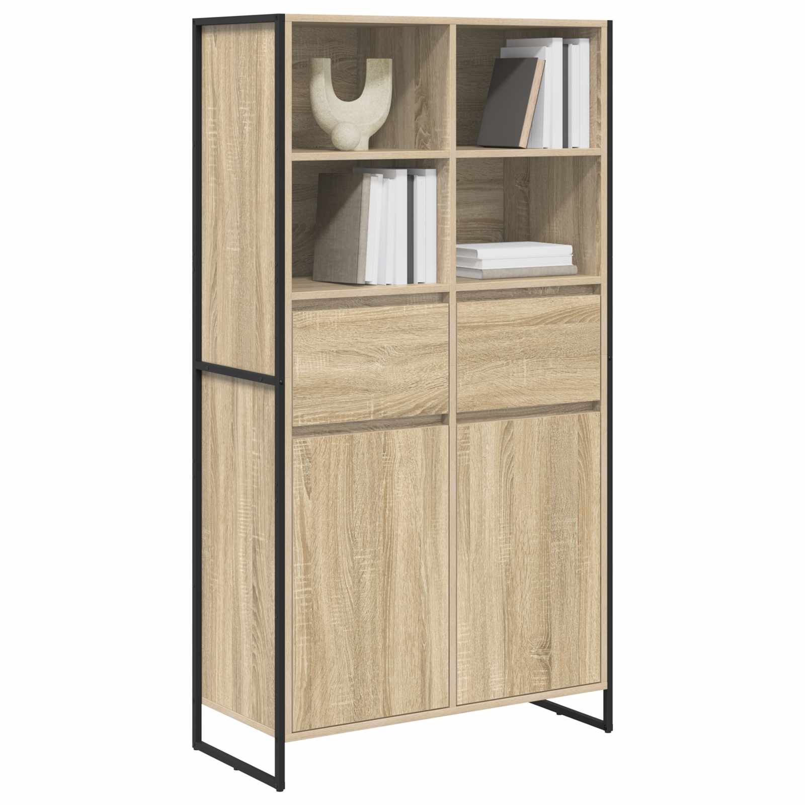 vidaXL Sideboard 2 pcs Sonoma 81 x 36 x 150.5 cm Holzwerkstoff