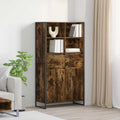vidaXL Sideboard 2 pcs Raucharbe 81 x 36 x 150.5 cm Holzwerkstoff