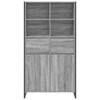 vidaXL Sideboard 2 pcs Graues Sonoma 81 x 36 x 150.5 cm Holzwerkstoff