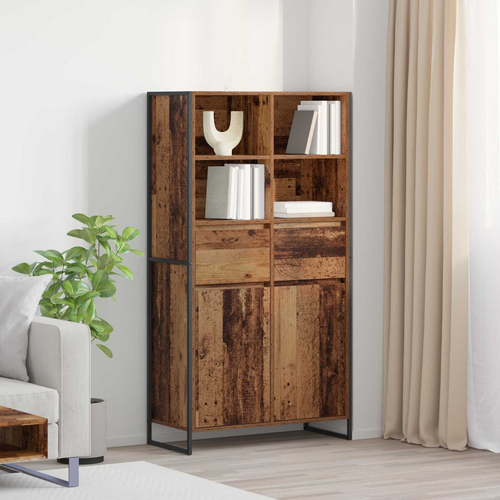 vidaXL Sideboard 2 pcs Altholz 81 x 36 x 150.5 cm Holzwerkstoff