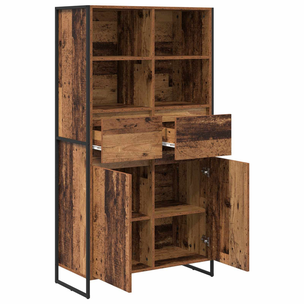 vidaXL Sideboard 2 pcs Altholz 81 x 36 x 150.5 cm Holzwerkstoff