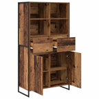vidaXL Sideboard 2 pcs Altholz 81 x 36 x 150.5 cm Holzwerkstoff