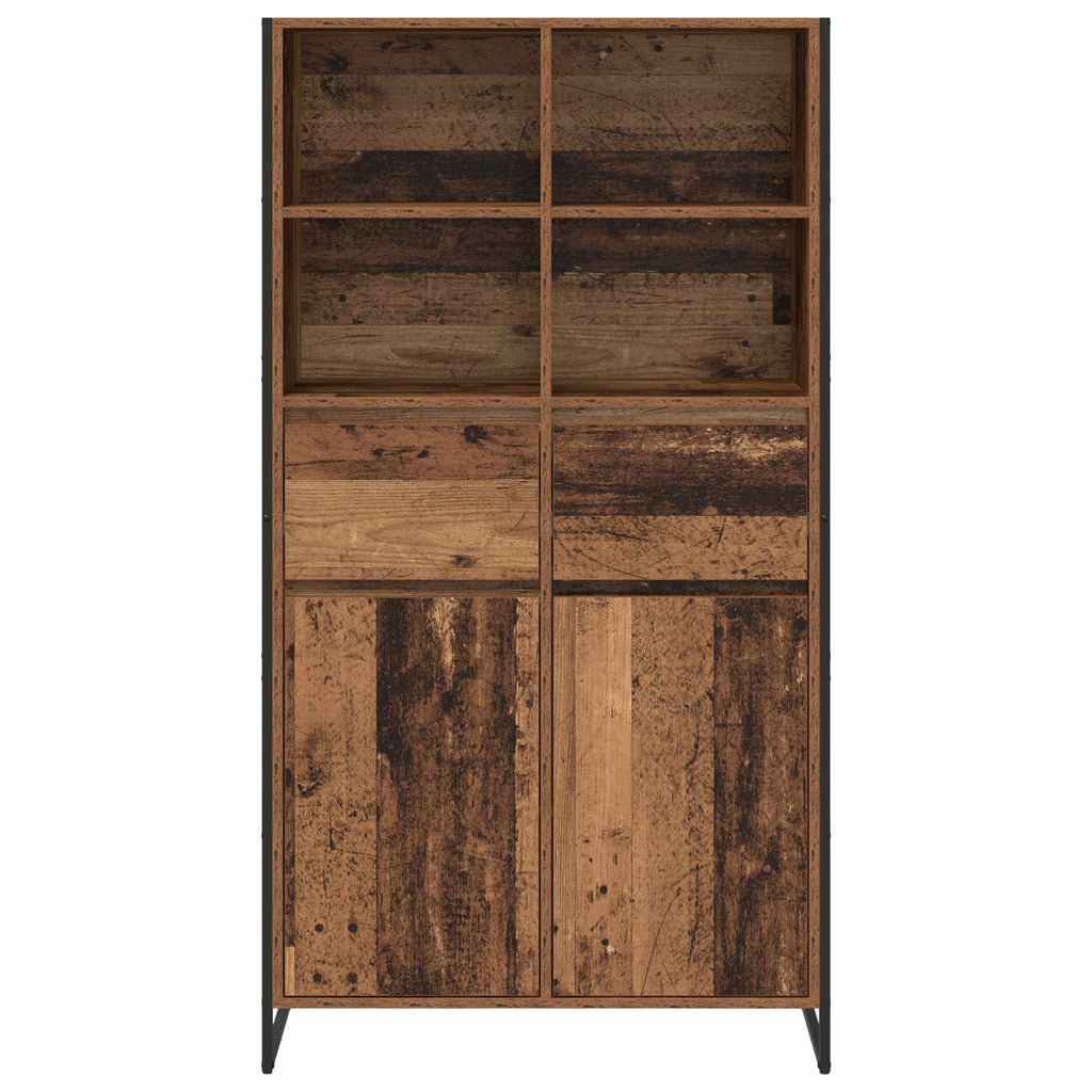 vidaXL Sideboard 2 pcs Altholz 81 x 36 x 150.5 cm Holzwerkstoff
