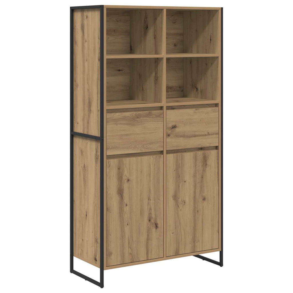 vidaXL Sideboard 2 pcs Kunsthandwerk Eiche 81 x 36 x 150.5 cm