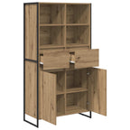 vidaXL Sideboard 2 pcs Kunsthandwerk Eiche 81 x 36 x 150.5 cm