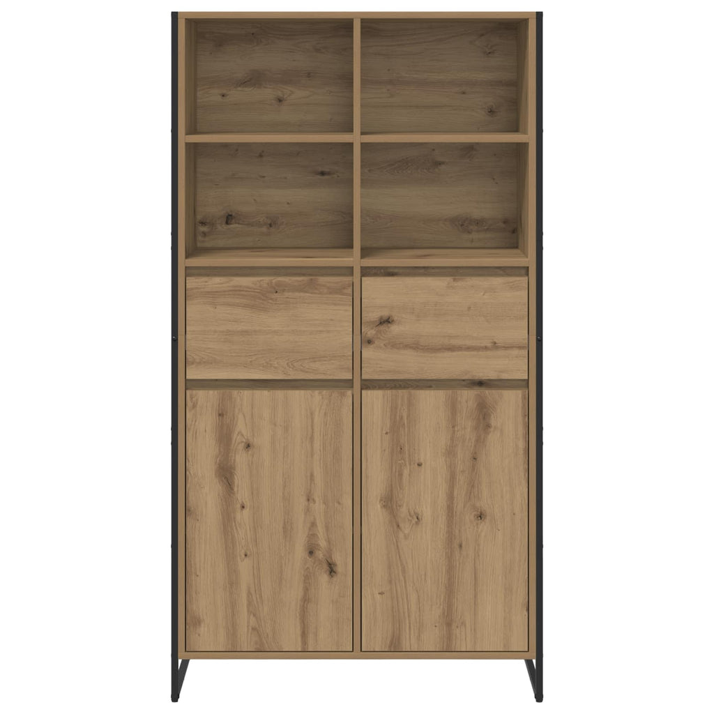 vidaXL Sideboard 2 pcs Kunsthandwerk Eiche 81 x 36 x 150.5 cm