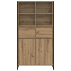 vidaXL Sideboard 2 pcs Kunsthandwerk Eiche 81 x 36 x 150.5 cm