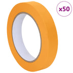 vidaXL Malerklebebänder 50 pcs Gelb 19mm x 50m Papier