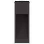 vidaXL Solar LED Wegeleuchte 2 pcs Schwarz Kalt gewalzter Stahl