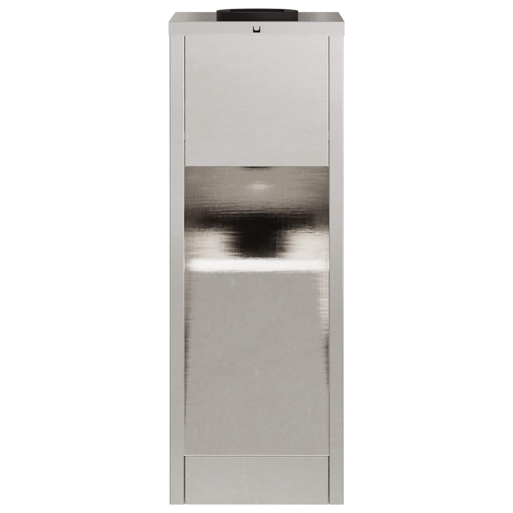 vidaXL Solar LED Wegeleuchte 2 pcs Silber Edelstahl