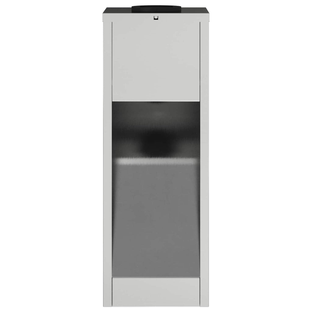 vidaXL Solar LED Wegeleuchte 2 pcs Silber Galvanisiert