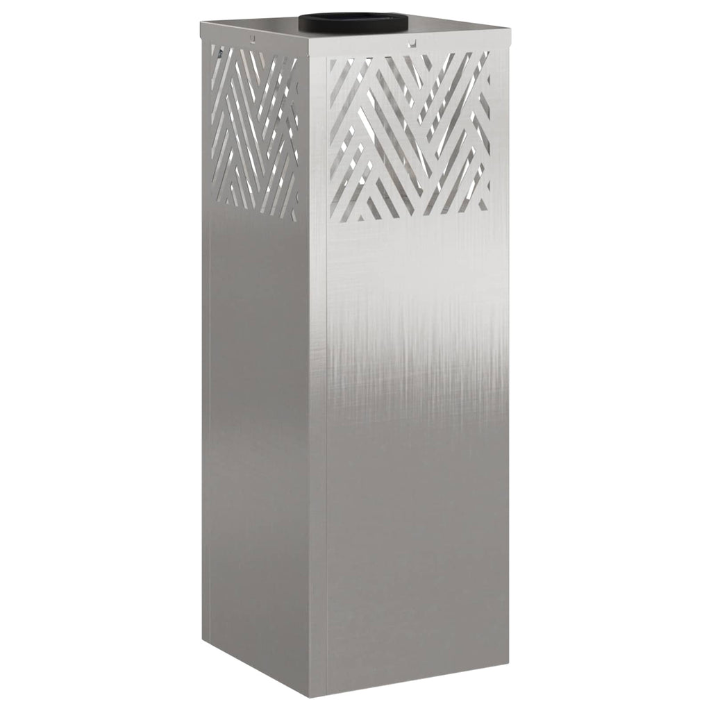 vidaXL Solar LED Weg Licht 2 pcs Silber Edelstahl