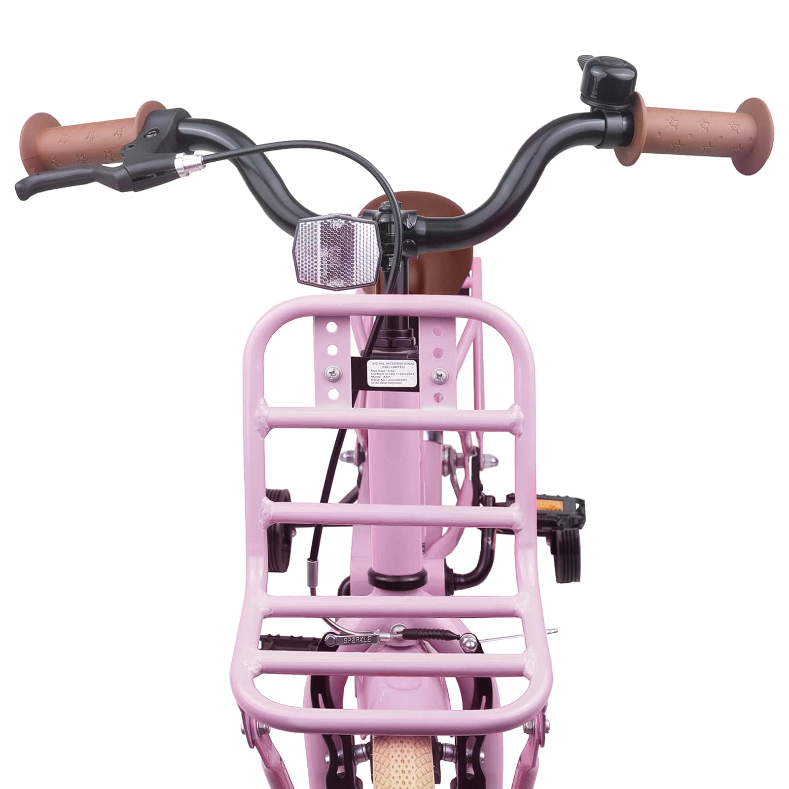 vidaXL Kinderfahrrad 16 Zoll für 4-6 Jahre alt Hellrosa