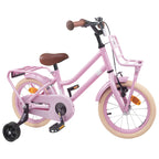 vidaXL Kinderfahrrad 16 Zoll für 4-6 Jahre alt Hellrosa