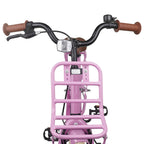 vidaXL Kinderfahrrad 18 Zoll für 5-7 Jahre alt Hellrosa