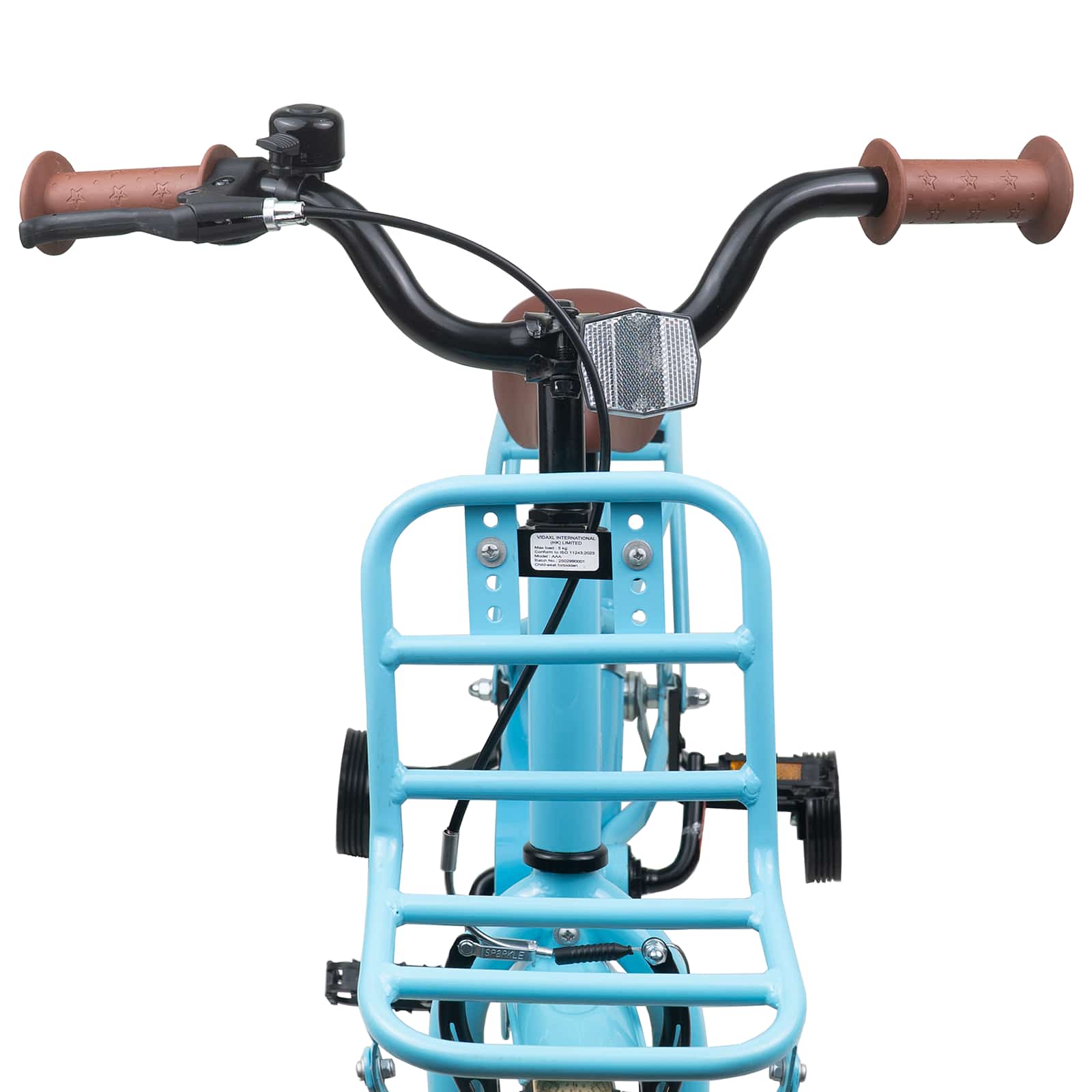 vidaXL Kinderfahrrad 12 Zoll für 2-4 Jahre alt Himmelblau