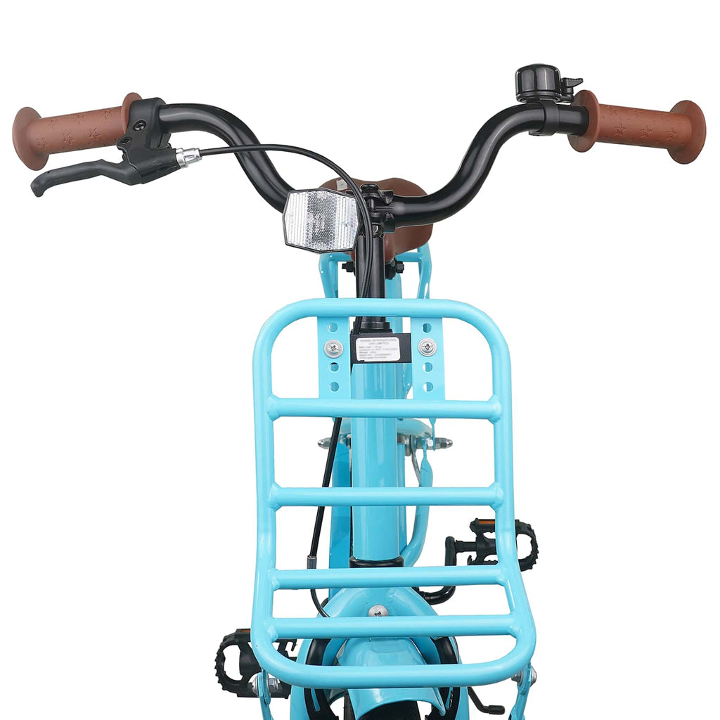 vidaXL Kinderfahrrad 18 Zoll für 5-7 Jahre alt Himmelblau