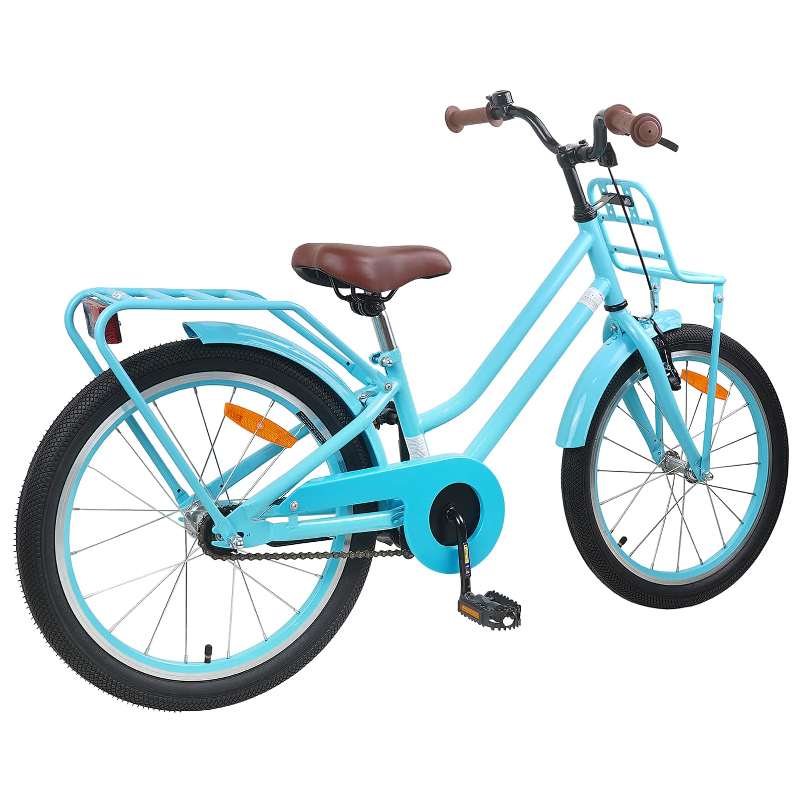 vidaXL Kinderfahrrad 18 Zoll für 5-7 Jahre alt Himmelblau