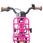 vidaXL Kinderfahrrad 14 Zoll für 3-5 Jahre alt Dunkelrosa